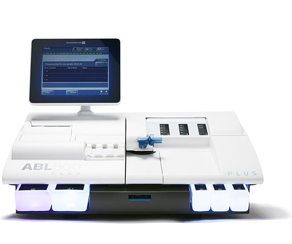 ラジオメーターの ABL800 FLEX 血液ガス分析装置