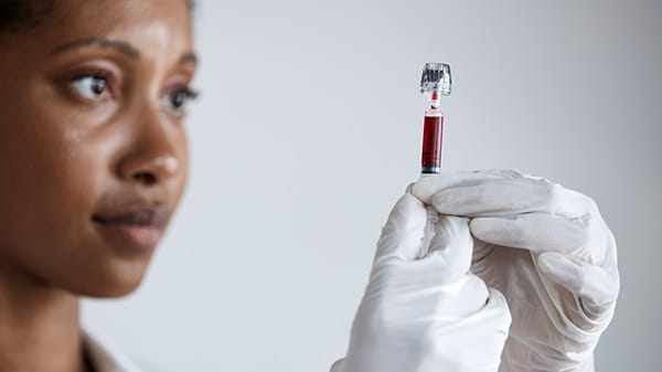 血液ガスシリンジとキャピラリーチューブ